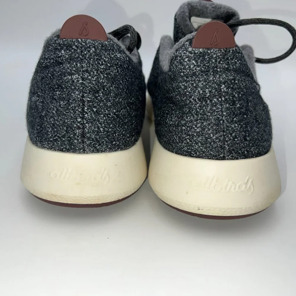 Allbirds Mizzle Men’s Wool Runners Grey‎ Reinforced Sole Size 14